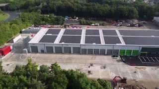 Parsons industrial estate Washington tyne and wear England UK DJI mini mavic drone view