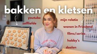 bakken en kletsen!  (mijn relatie, beginnen met YouTube, hobby's, doelen en meer) | bookmas dag 17