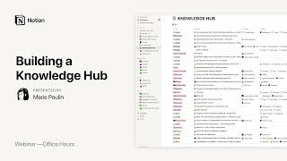 Notion Office Hours: Building a Knowledge Hub 