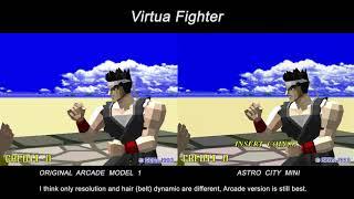 Virtua Fighter Arcade Model 1 vs Astro City Mini