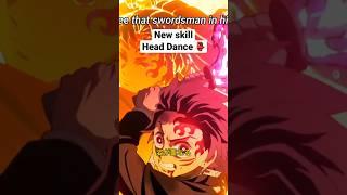 Tanjiro's hidden skill. The Head Dance. #shorts #anime #recommended #demonslayer