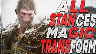 All Transformation Magical Abilities And Staff Stance Black Myth Wu Kong