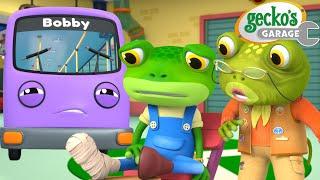 Gecko Gets a Boo Boo! | Gecko's Garage  | Cartoons For Kids | Toddler Fun Learning