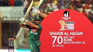 Shakib Al Hasan's 70 runs Against Afghanistan | 6th T20 | Bangladesh Tri-Series 2019