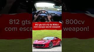 812 v12 de 800cv! #petrohead #ferrari #812gts #812 #carro #youtube #shorts #short #carro #esportivo