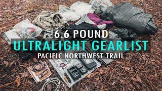 Pacific Northwest Trail Ultralight Gear List