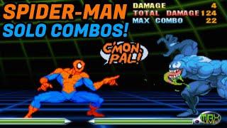 MVC2 - SPIDER-MAN SOLO COMBOS!