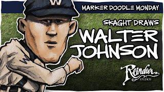 Walter Johnson | Marker Doodle Monday