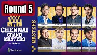  Chennai Grand Masters 2024 | Round 5 ( Arjun – Aronian – MVL – Vidit)