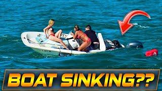 BOAT LOSES POWER AND TAKES ON WATER AT HAULOVER INLET !! NOT ENOUGH LIFE JACKETS ! | WAVY BOATS