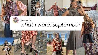 WHAT I WORE/ 5 DAYS 5 OUTFITS IN SEPTEMBER