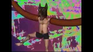 Hotdogged Hands Human In Boxer With A Dog Head Dancing