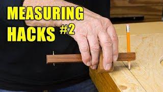 5 Quick Measuring Hacks Part 2 - Woodworking Tips and Tricks