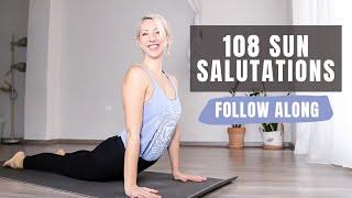 108 sun salutations guided