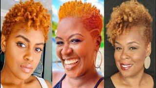 10 Creative Short Natural Hairstyles for Black Women Over 50 // Wendy Styles