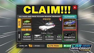 YOU CAN STILL CLAIM S13 REWARDS?! Car Dealership Tycoon #cardealershiptycoon #roblox