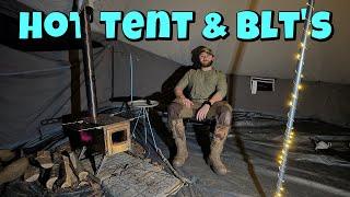 Hot Tent, BLT's, Antique Axe & Snow | Winter Camping