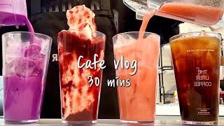 (Eng)️‍Collection of 30 minutes cafe vlog️‍/ 30mins cafe vlog / asmr