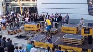 SolarWorld Sunmodule Protect Solar Panel Trial Bike Demonstration