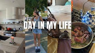 DAY IN MY LIFE (living alone): after-travel chaos, trying new recipes & clothing hauls!