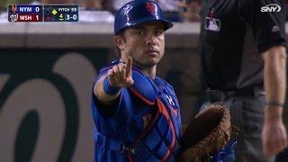 NYM@WSH: d'Arnaud catches Murphy stealing second