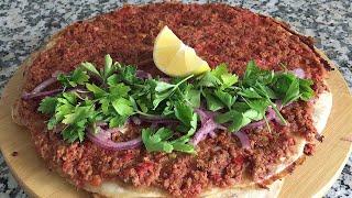 TAVADA 2 KİŞİLİK LAHMACUN TARİFİ EVDE LAHMACUN KOLAY NASIL YAPILIR? #lahmacun