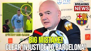 BREAKING: FIFA REVEALS CONSPIRACY AGAINST BARCELONA ON CASADO RED CARD VS CELTA VIGO! FOOTBALL NEWS