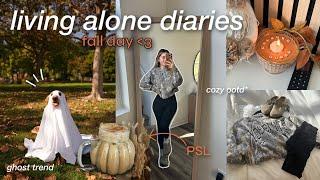 a *solo* fall day in my life  | drive w/ me, PSL, hobby lobby, 6:00am routine