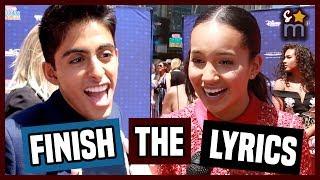 Finish the Disney Lyrics Challenge w/ Disney Channel Stars | Shine On Media Interview