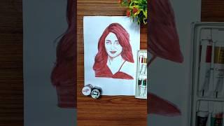 Finger Painting For Tamanna Bhatia Using a red color// #shorts #tamannaahbhatia #aajkiraat