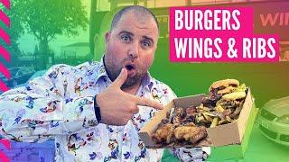 BURGER, WINGS & RIBS REVIEW ON A BUS