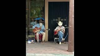 Walking through downtown Santa Fe and loved listening to the two Cowboy street musicians.