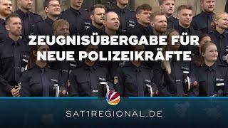 Zeugnisübergabe für 118 neue Polizeikräfte in Bremen