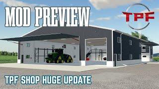 Mod Preview - Trailer Park Farms -  Large Shop - Big Update - Farming Simulator 19