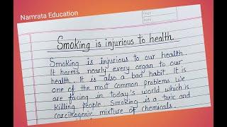 Smoking is injurious to health paragraph in English / Essay on Smoking is injurious to health