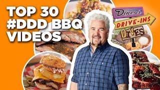 Top 30 #DDD BBQ Videos with Guy Fieri | Diners, Drive-Ins, and Dives | Food Network