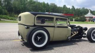 1929 FORD MODEL A TUDOR SEDAN CHOPPED HOT ROD