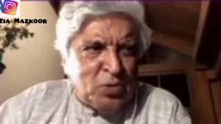 Sir Javed Akhtar recites Zia Mazkoor praising young poets |  Javed Akhtar | Zia Mazkoor