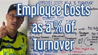 Employee Costs as a % of Turnover