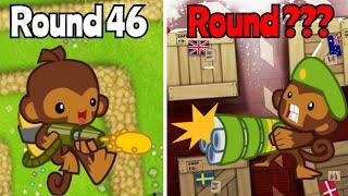 How Far Can Each Tower Go In BTD5