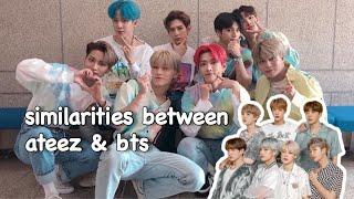 ateez connects with bts