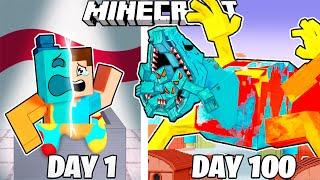 I Survived 100 Days as DOEY the DOUGHMAN in Minecraft!