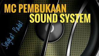 MC Opening/Pembukaan Sound System (Singkat Padat) Bass Antep Gleerr