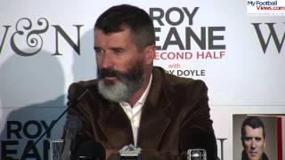 Roy Keane unhappy with reporter's phone going off during book launch