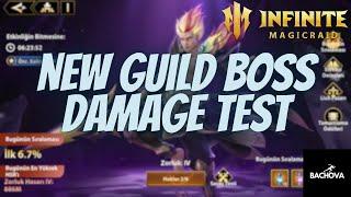 Infinite Magicraid-New Guild Boss Damage Test