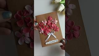 DIY Mothers Day Card using Flowers | Flower Card | Happy Mothers Day!