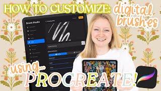 How to PERFECT your Procreate Brushes: see the customizations I use in my multi-million dollar biz!!