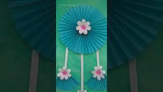 Beautiful  Wall Hanging Craft Idea • Easy Paper Craft #shorts #youtubeshorts #viral #wallhanging