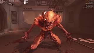  NVIDIA GeForce MX350 (10W) - DOOM gameplay benchmarks (1080p)