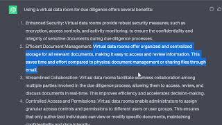 What are the benefits of using a virtual data room for due diligence?  | VDR ProTips